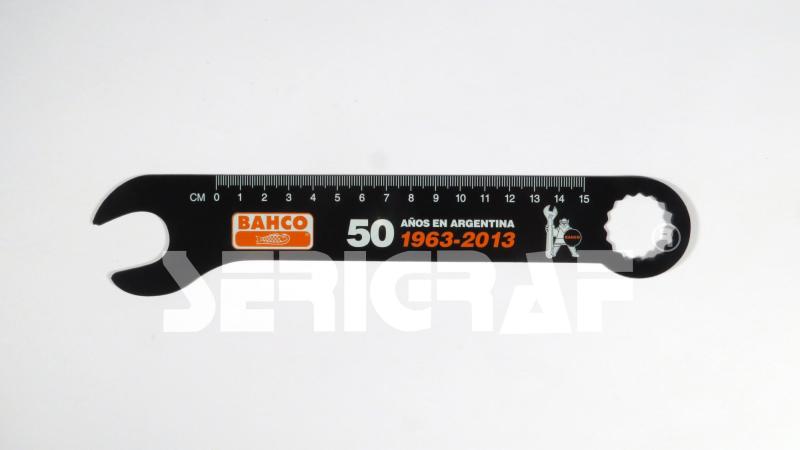 Reglas Publicitarias Personalizadas en Plástico Alto impacto y PVC, Impresos en Serigrafía